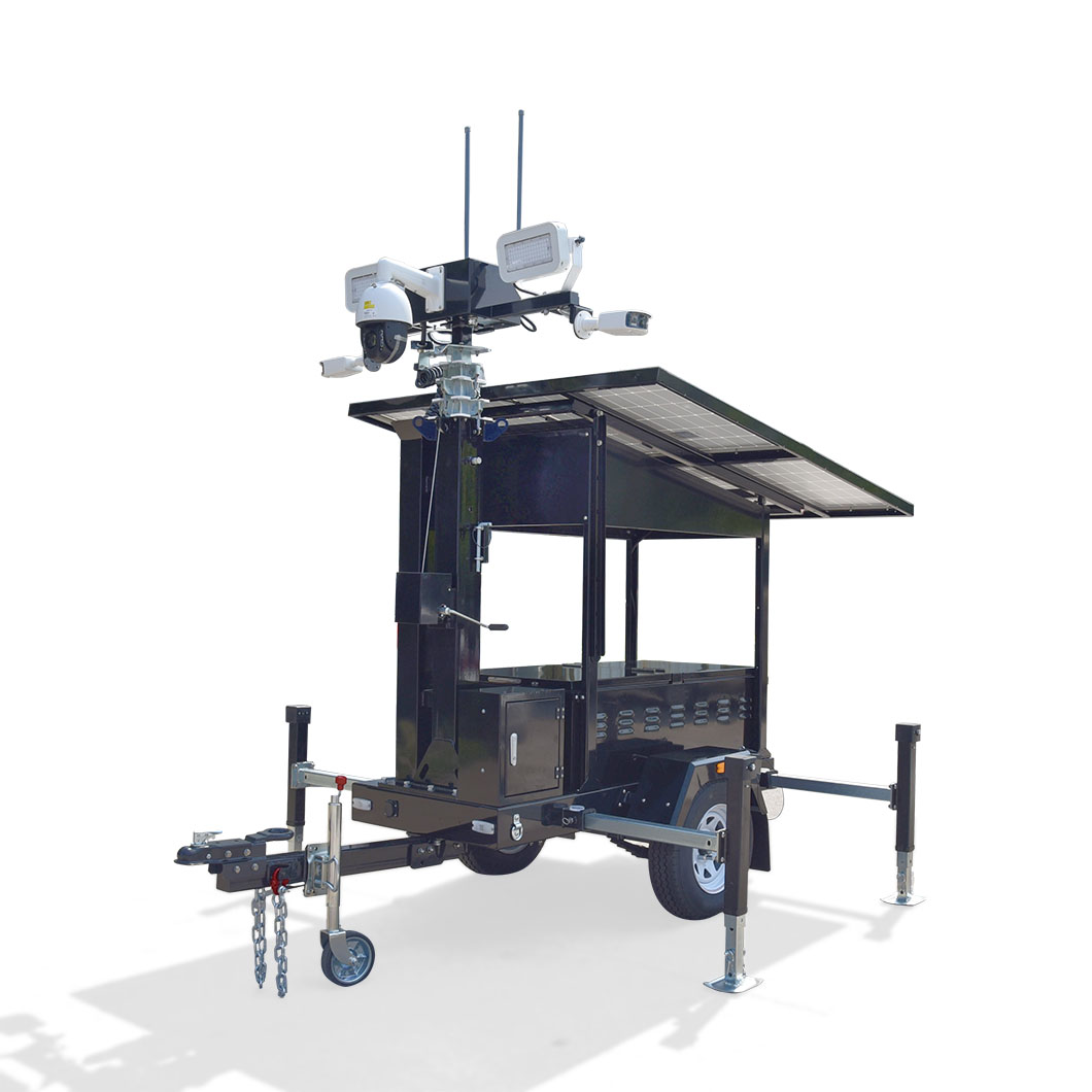 UST-600 Electric 360 Degree Rotation Control of LED Lights for Solar Surveillance Trailer Light Tower 